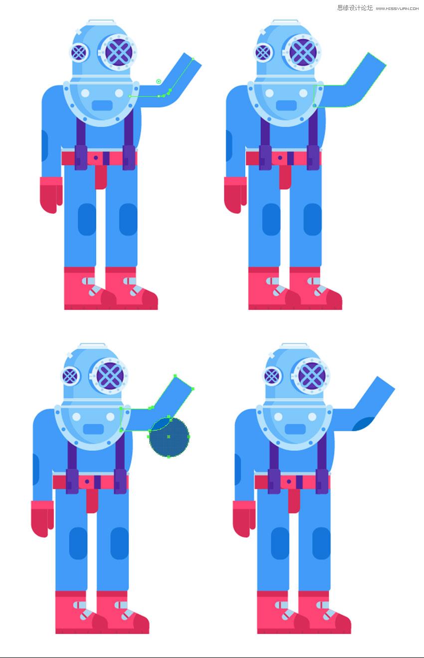 ai机器人设计画图,ai机器人素材平面设计