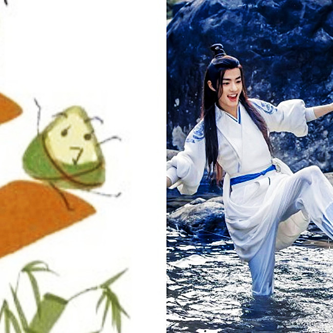 肖战端午节画粽子花絮,肖战端午手绘粽子热搜