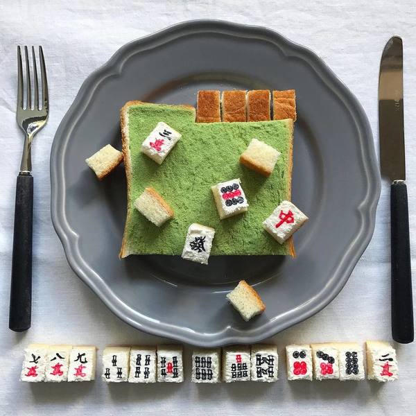 网友自制“花式吐司”，神级还原各种卡通人物，还能做成桌上游戏