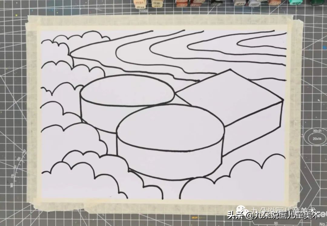 三年级画福建土楼怎么画,福建土楼儿童绘画作品