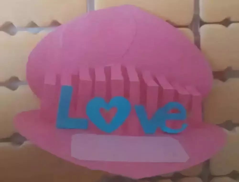 手工心形贺卡又简单漂亮,超级简单可爱的爱心贺卡