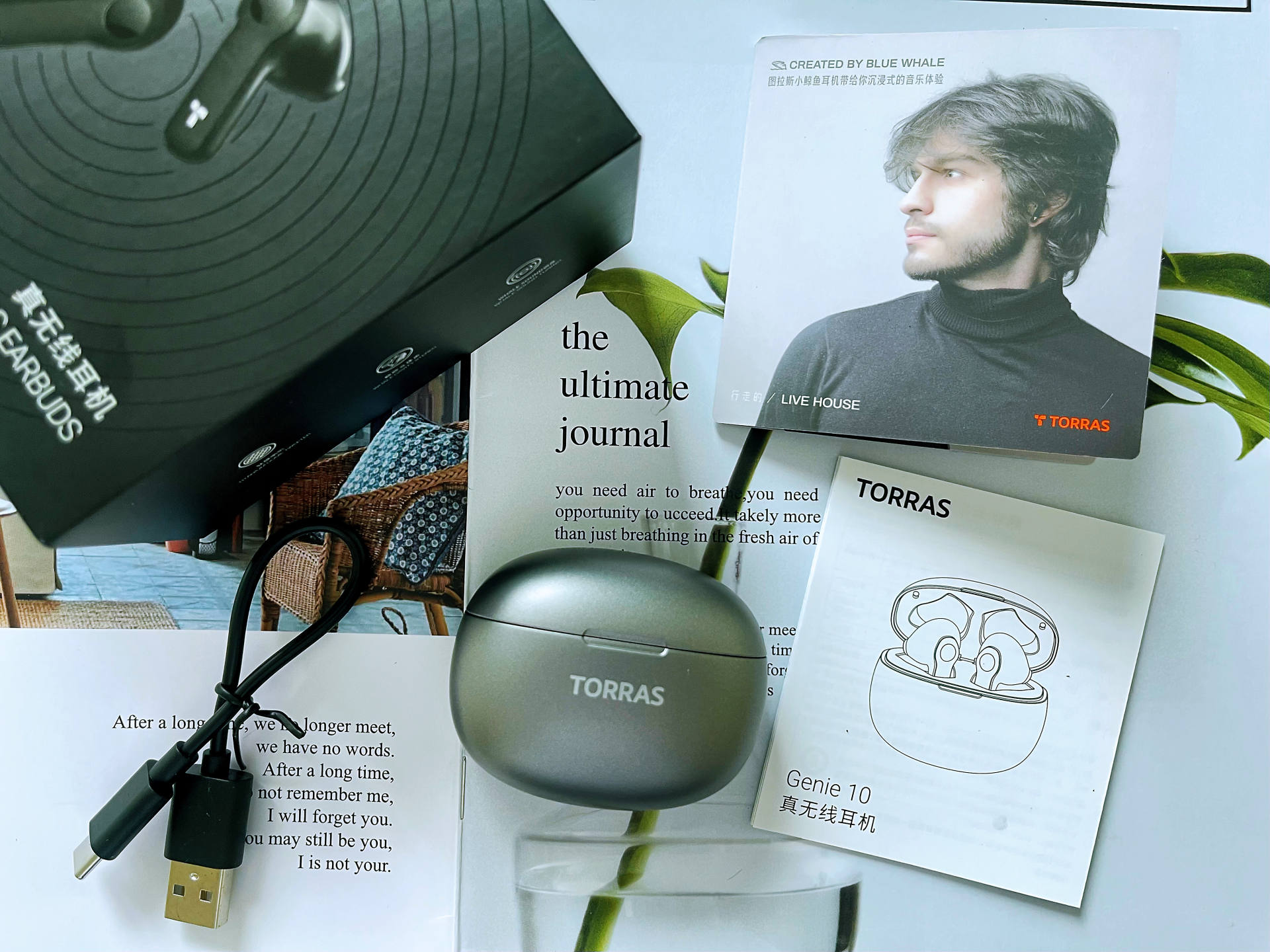 图拉斯真无线蓝牙耳塞防水,仿生耳机