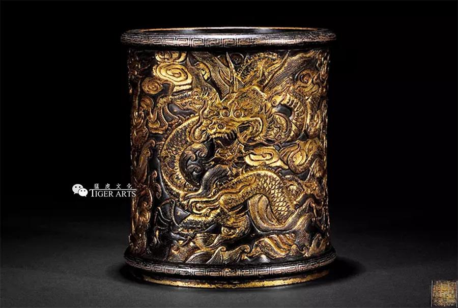 笔筒文艺中式,笔筒竹子论语