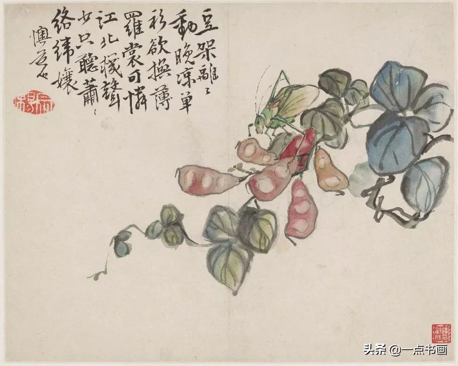 清代山水花鸟画家名单,清代画家朱耷的花鸟画画得很简练