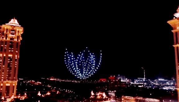 多台无人机简单编队表演,无人机编队表演演示动画