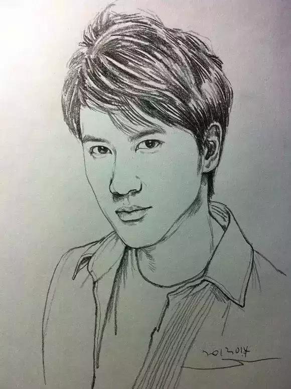 速写看一眼画一笔,用速写的方法画肖像画