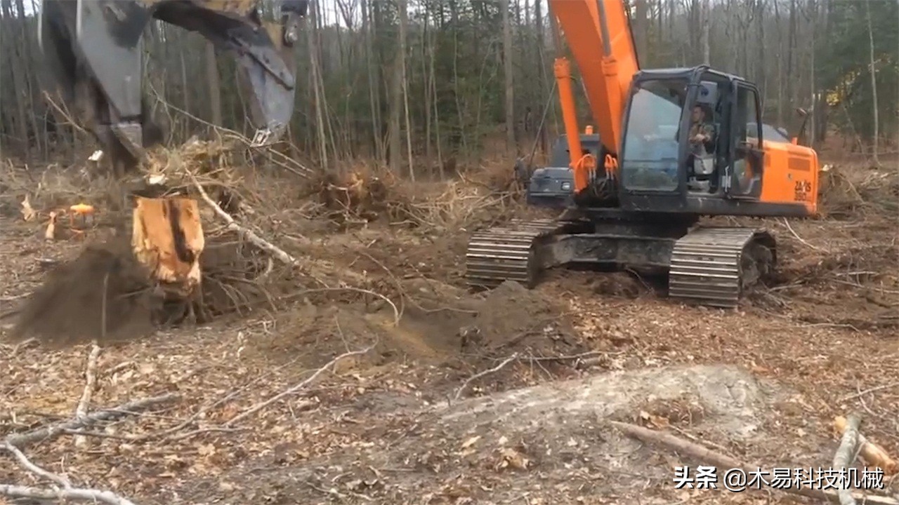 国外树桩拉拔机视频,德国最牛逼的树桩拉拔机