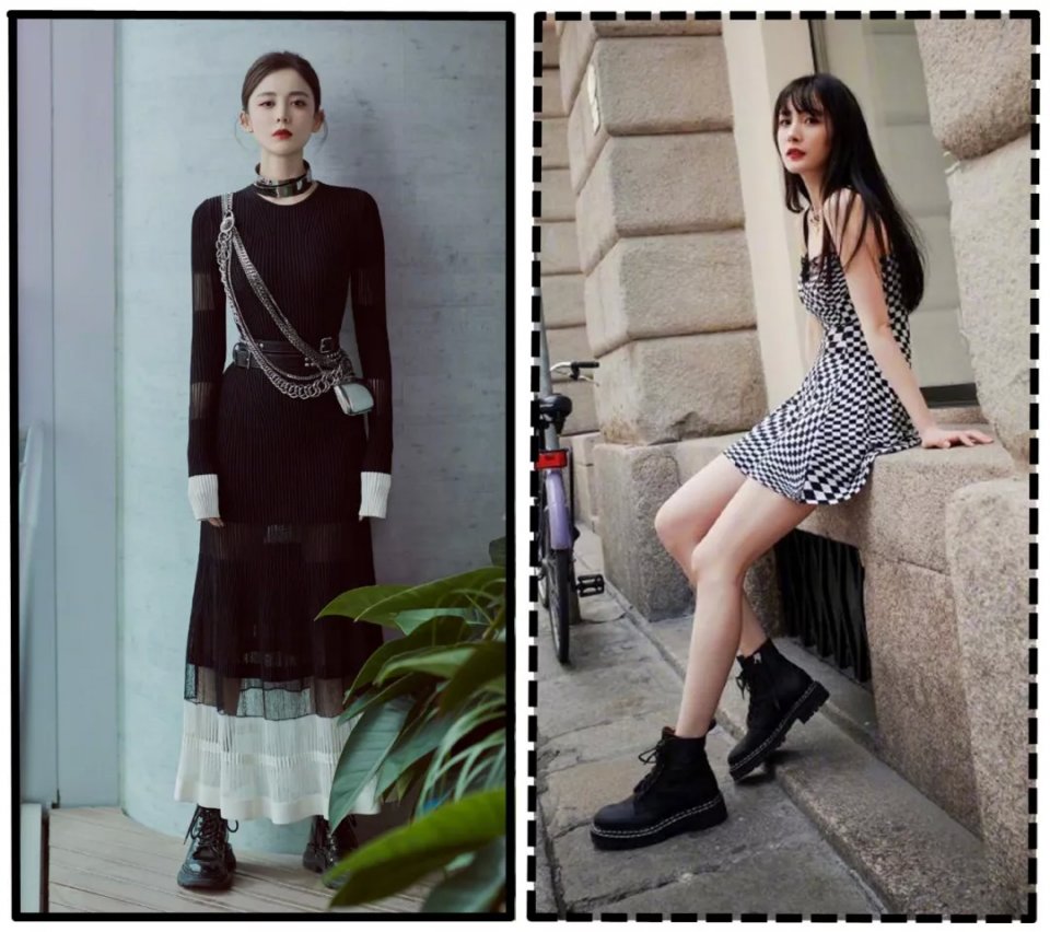 欧阳娜娜有多喜欢马丁靴,欧阳娜娜最新马丁靴