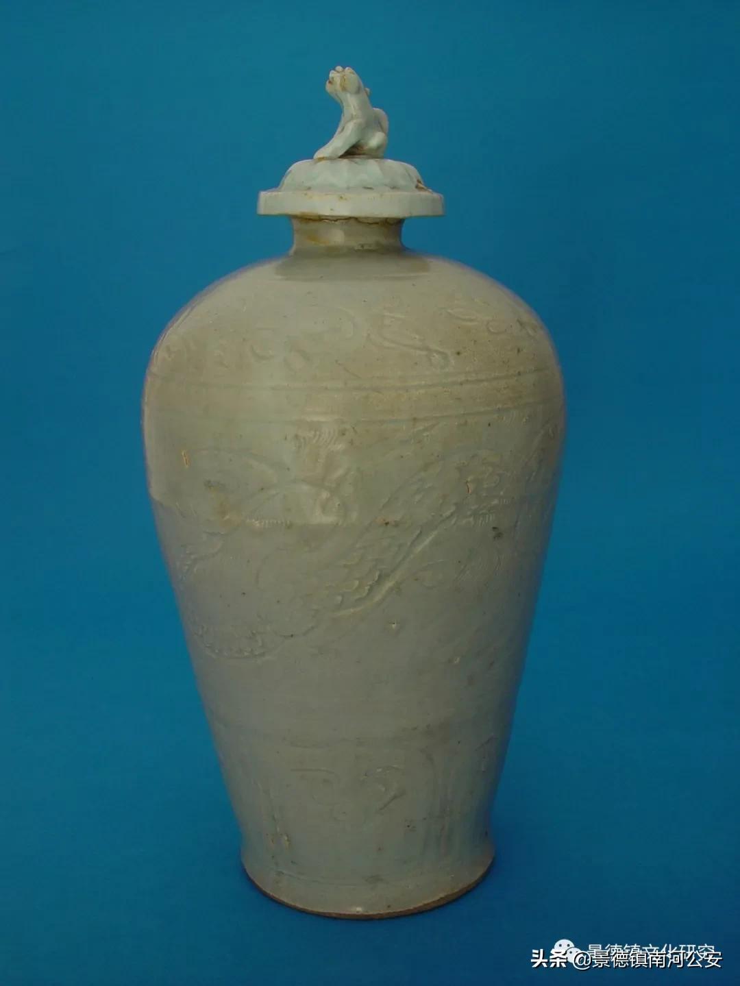 瓷器鉴定宋元青白瓷的时代特征,宋元时期景德镇青白瓷佛像底座