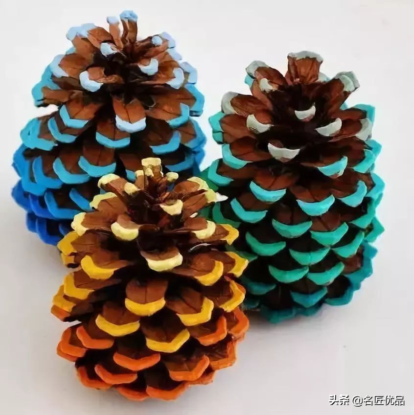 松塔创意手工实用又好看,松塔创意手工动物