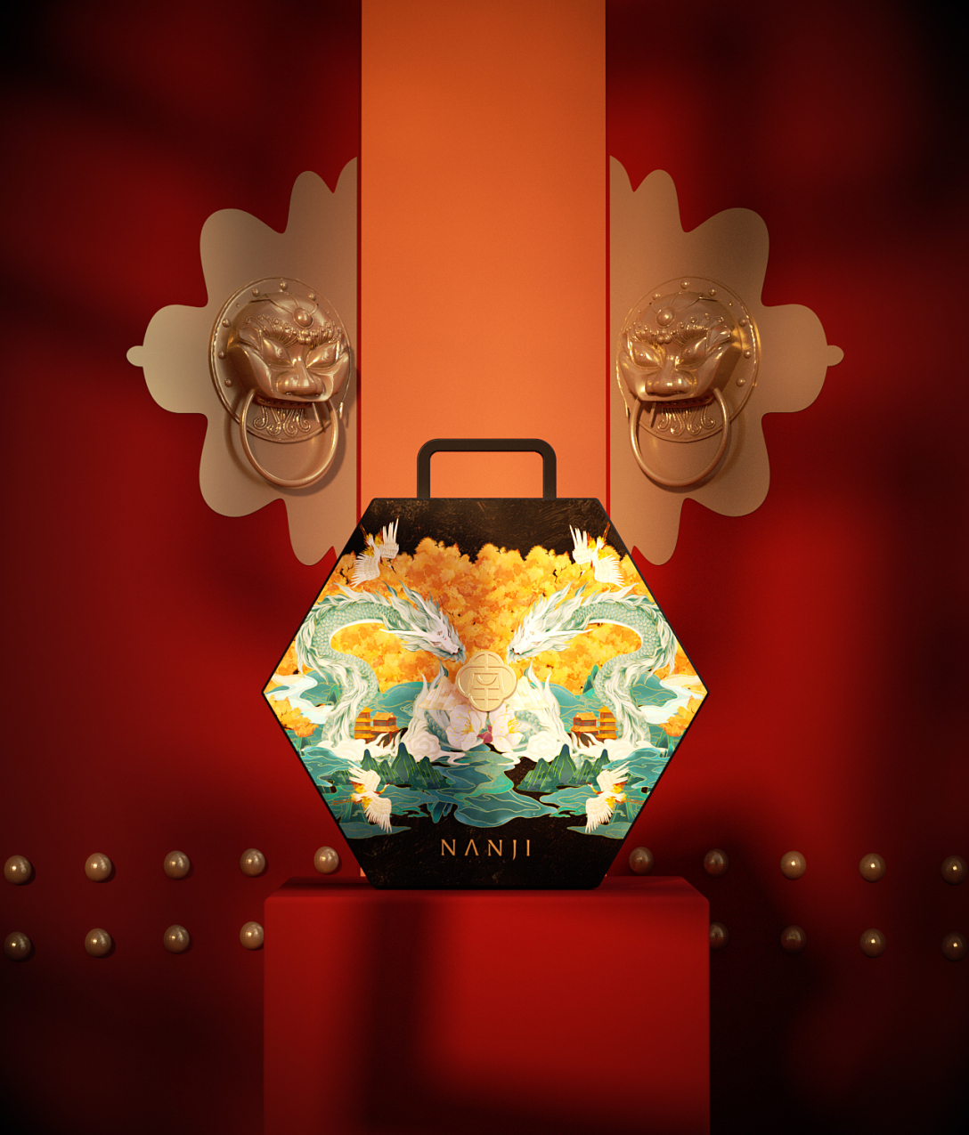 美妆品牌设计效果图,美妆品牌中国元素设计