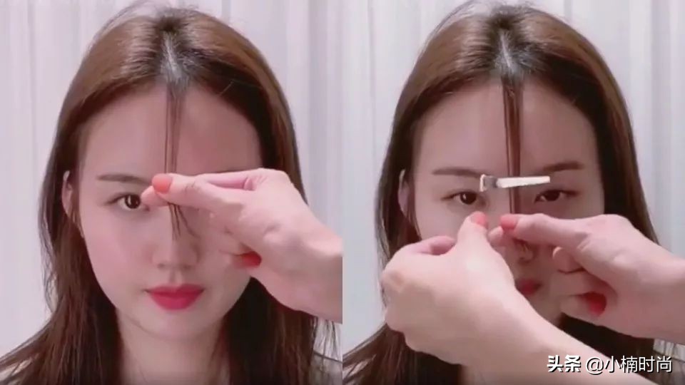 剪刘海教程自己剪八字刘海简单,剪刘海教程自己剪八字刘海学生党