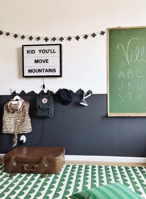 如何给孩子布置黑板墙,家长学校墙面布置