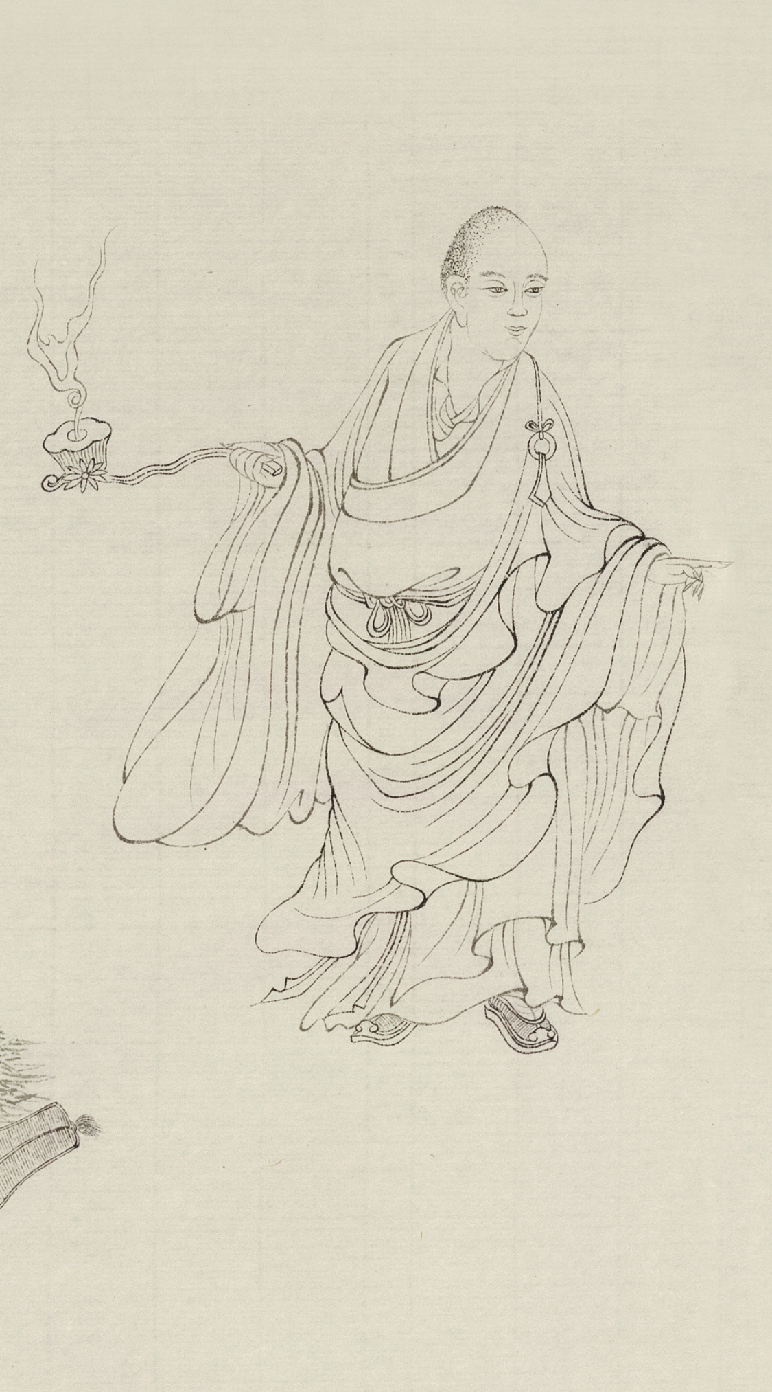 吕布白描绣像图,吕布白描画欣赏