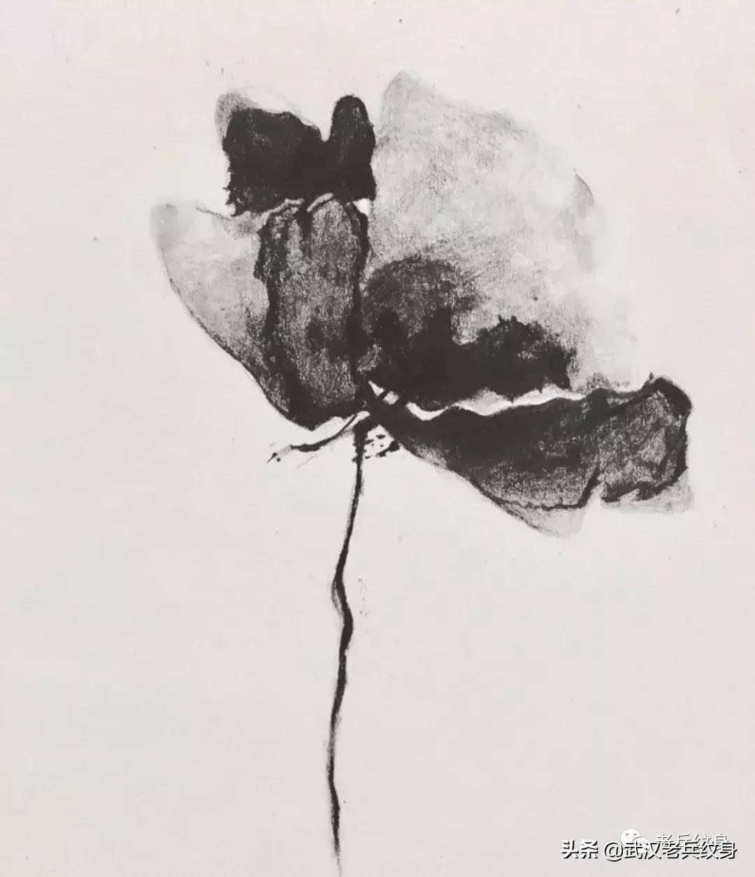 水墨凤凰纹身高清图,水墨纹身图案大全男