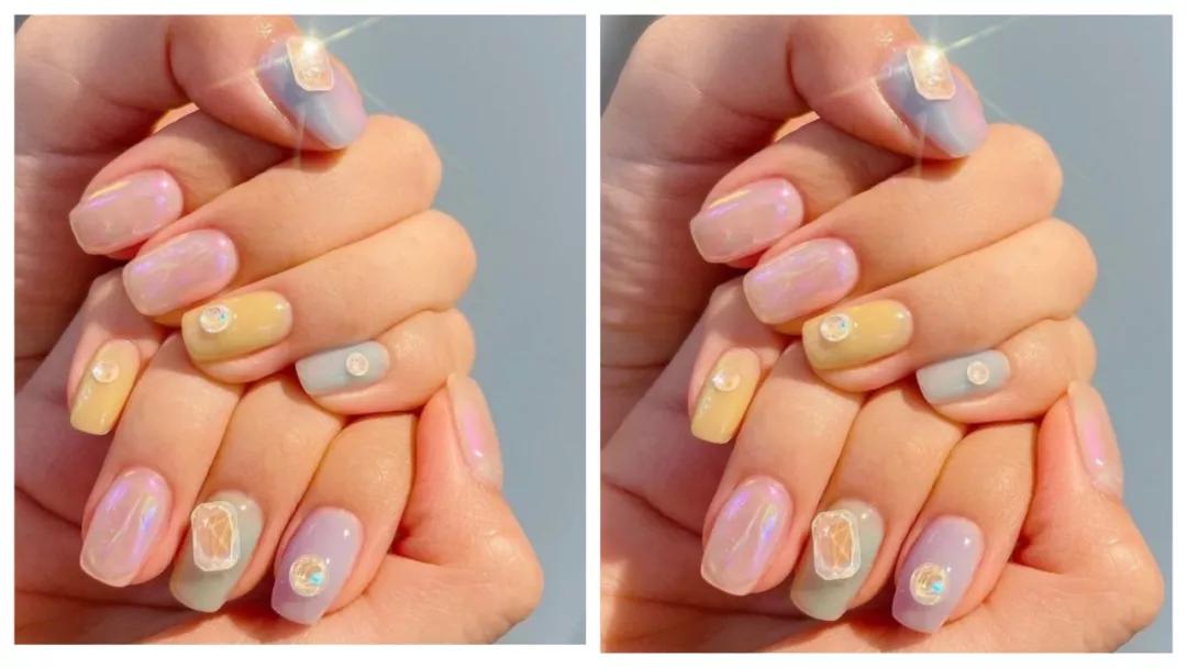 打翻了调色盘子,打翻的调色板美甲