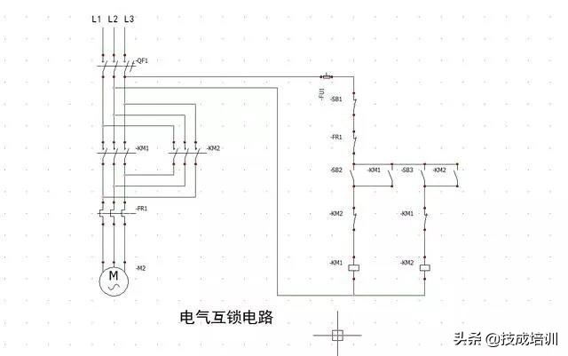 低压电工交流接触器自锁互锁视频,plc电机正反转自锁互锁接触器接线