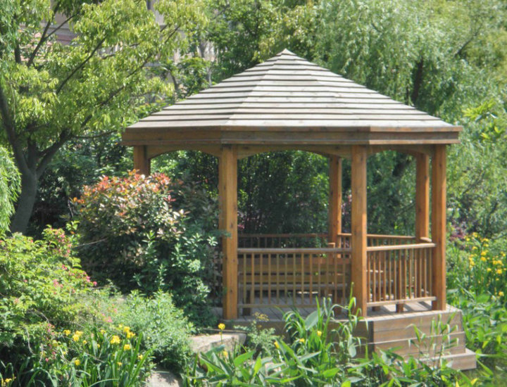 承德防腐木仿古六角凉亭多少钱,保定防腐木仿古六角凉亭多少钱