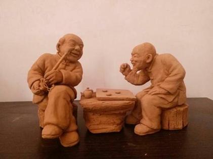 西安传统面塑手办,非物质文化遗产面塑