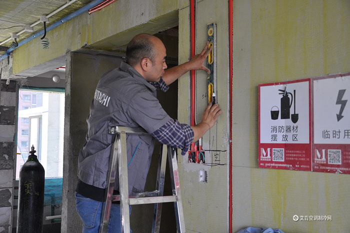 日立中央空调冷凝水管安装图片,日立中央空调精工安装培训考试题