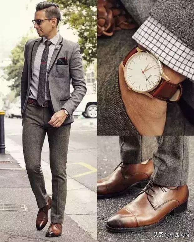 比较时尚比较酷的西装穿搭法,男装穿搭博主型男西装