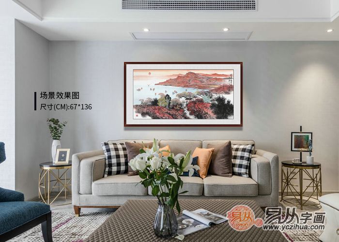 墙上装饰画复古风,墙面装饰画高级感效果