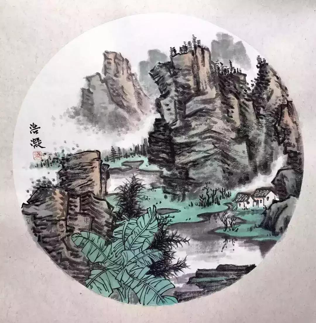大师教你画山水画,山水画怎么画教程