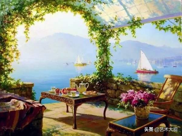 俄罗斯画家风景油画作品选集,尤里奥布霍夫人物画