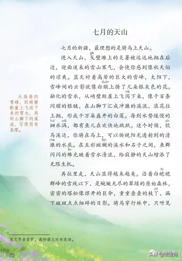 四年级下册语文我的奇思妙想例文,四年级下册语文第一单元作文例文