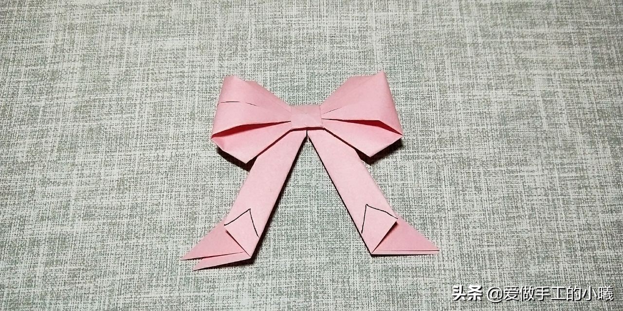 蝴蝶结手工折纸超简单正方形纸,可以戴在头上的折纸蝴蝶结怎么做