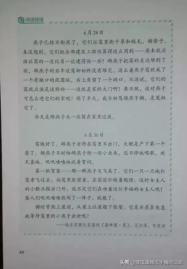 四年级上册语文电子课本,四年级上册语文课本内容