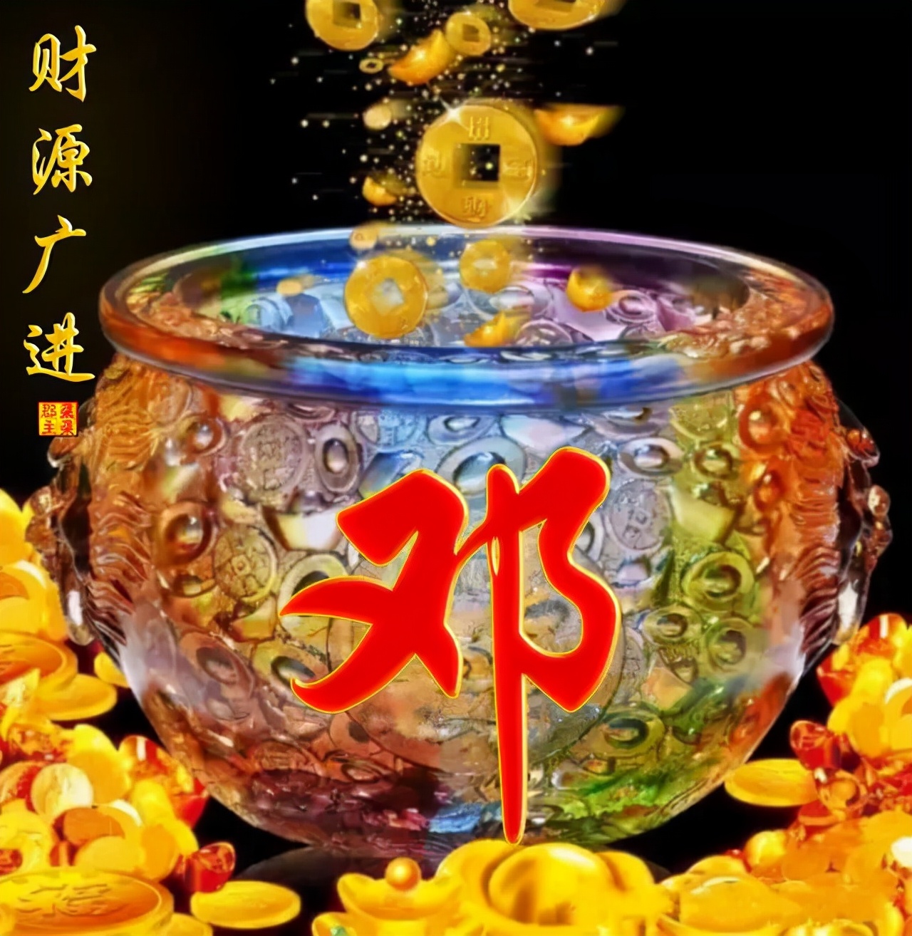 100张百家姓水晶系列微信头像,百家姓富贵微信头像