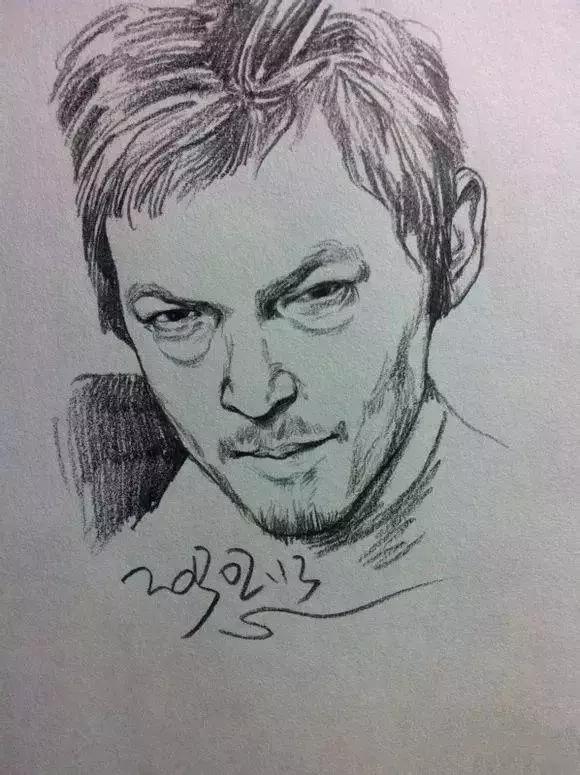 速写看一眼画一笔,用速写的方法画肖像画