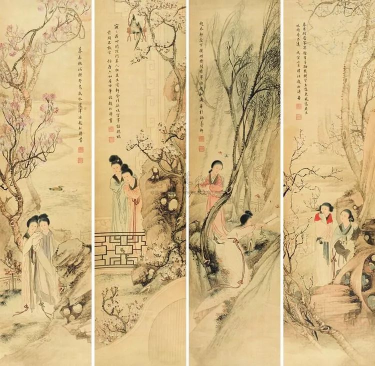 赵松涛人物画欣赏,临摹赵松涛山水画