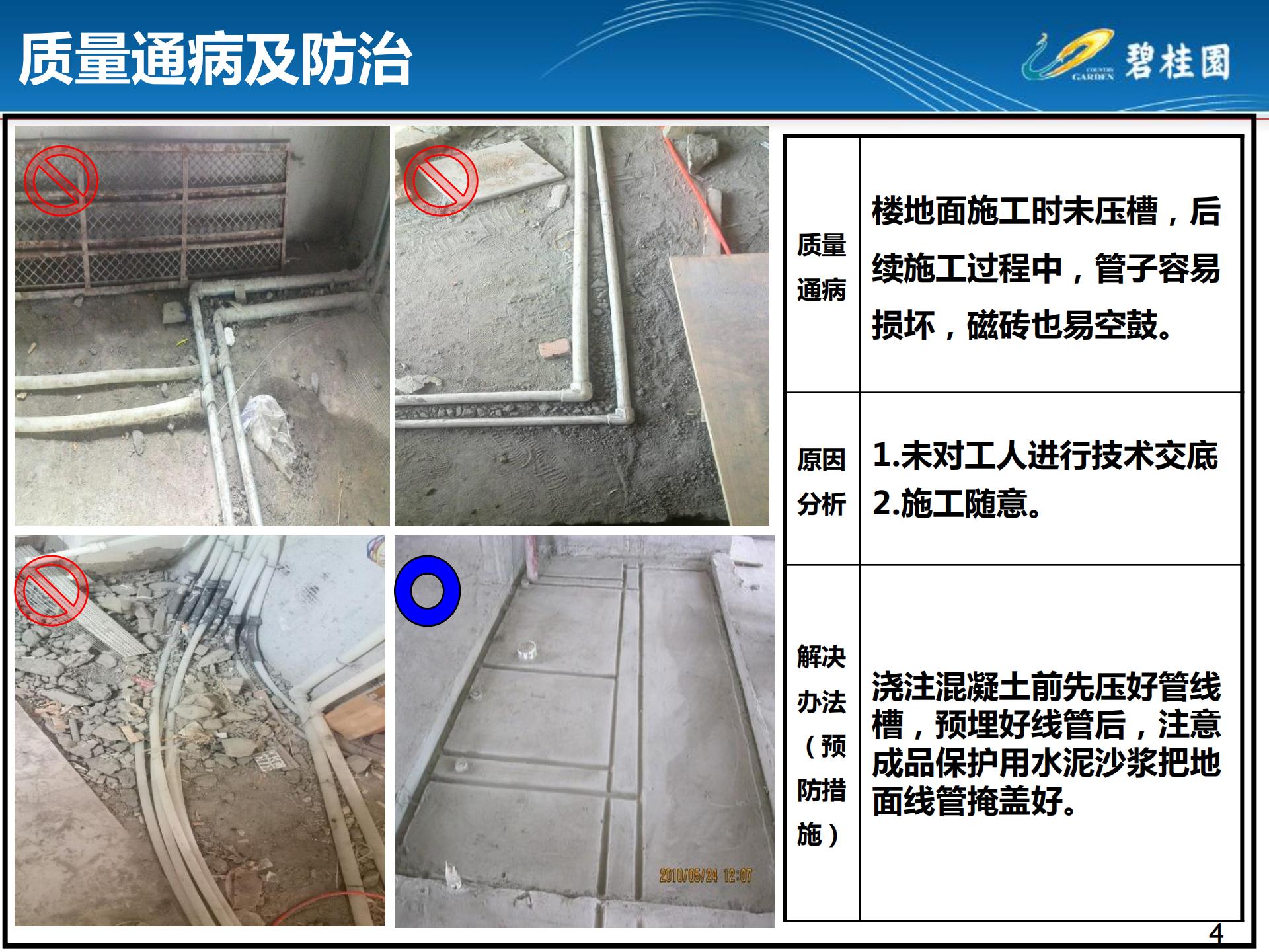 房建机电安装通病图,室内施工工艺质量通病