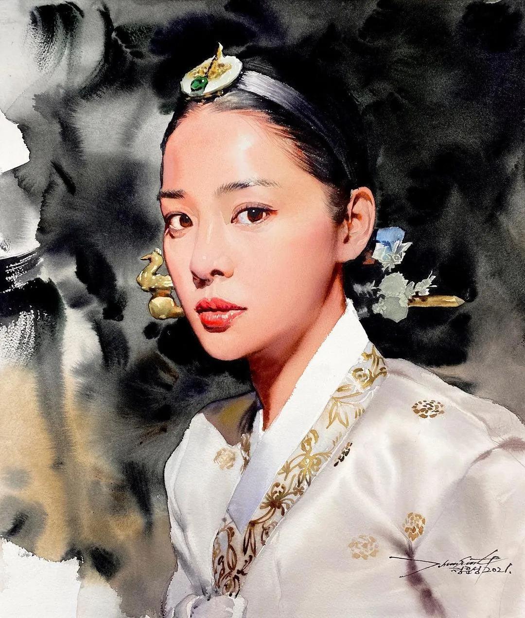 极简的水彩画作品,灵动脱俗的水彩画