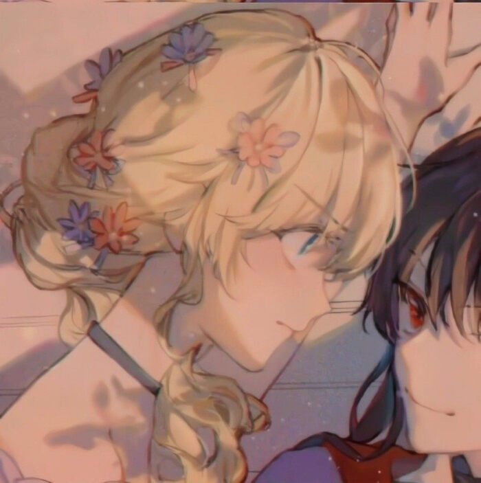 情侣头像动漫一男一女情头,情侣头像动漫分开一人一张