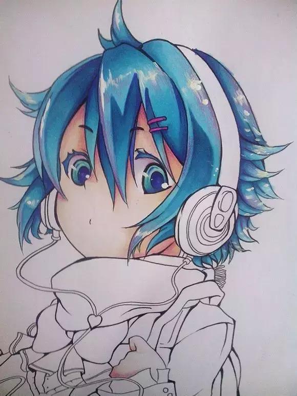 超详细马克笔教程，教你一步一步用马克笔手绘二次元教程！