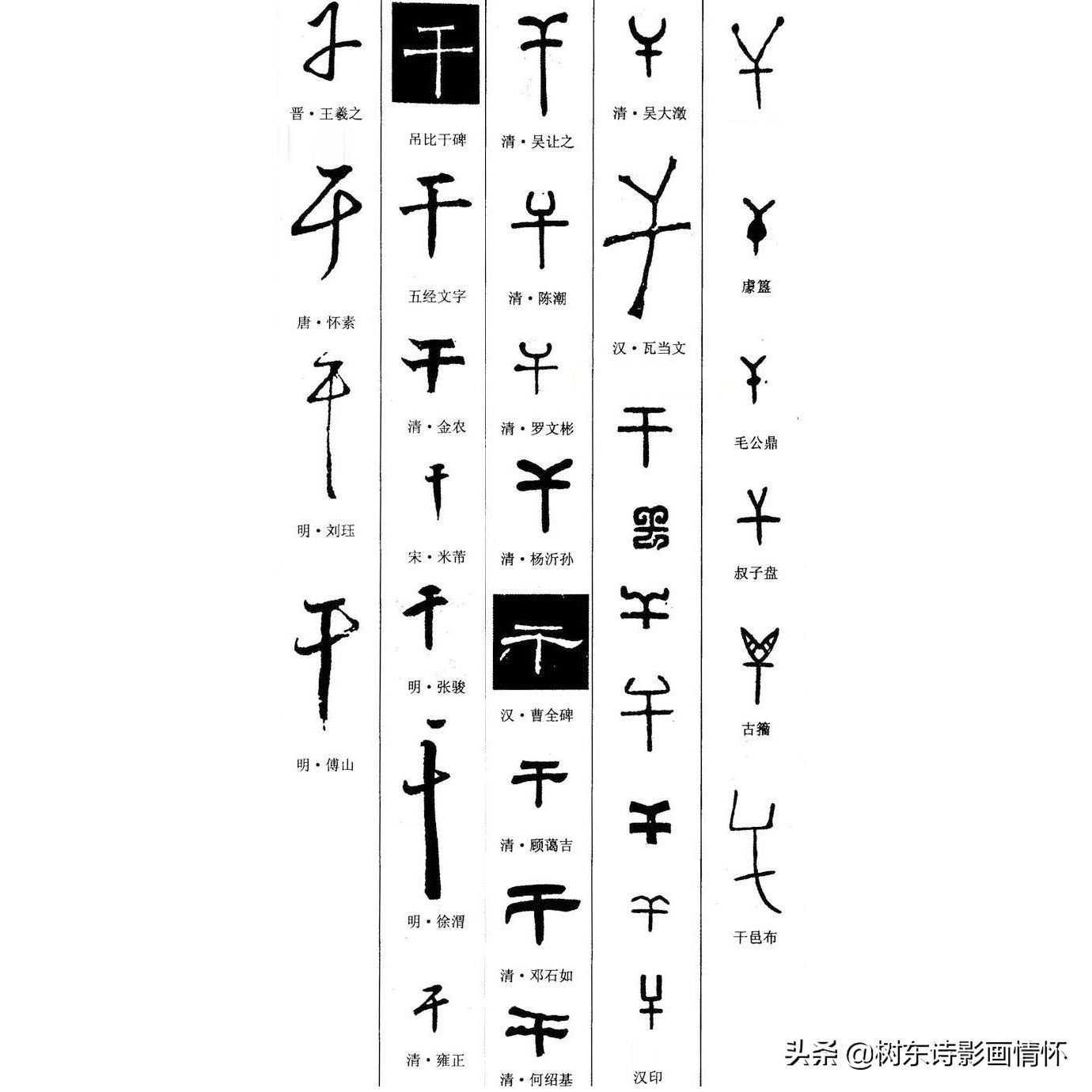 乾字的演变过程图片,乾字解字