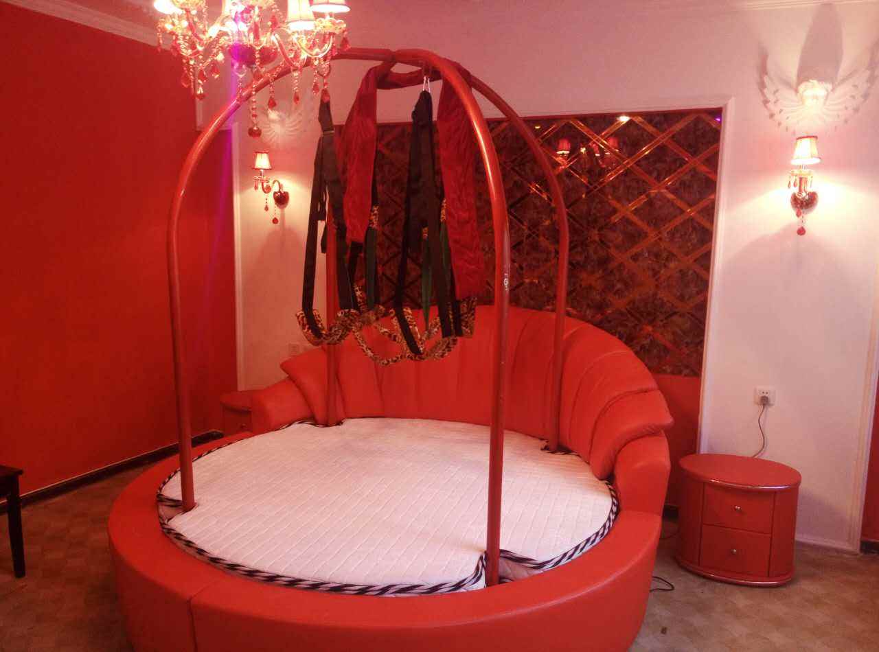 圆形小软床,酒店专用圆床款式