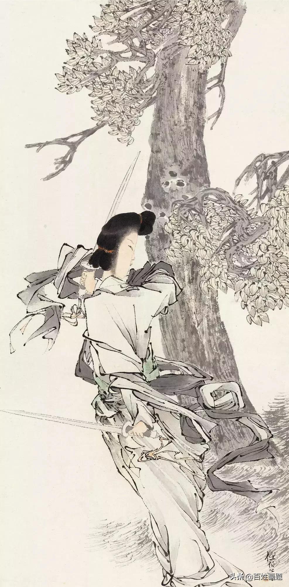 任伯年写意人物作品鉴赏 (任伯年画的人物仕女图)