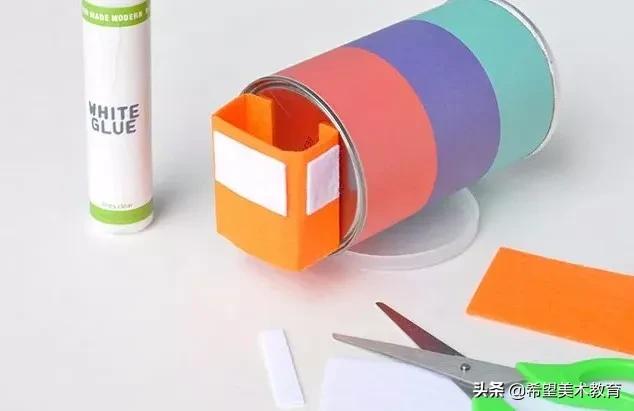 美育节手工作品表现美好假期,画室美术创意手工课