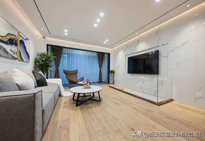 西安旧房装修改造设计,西安旧房翻新现代简约风