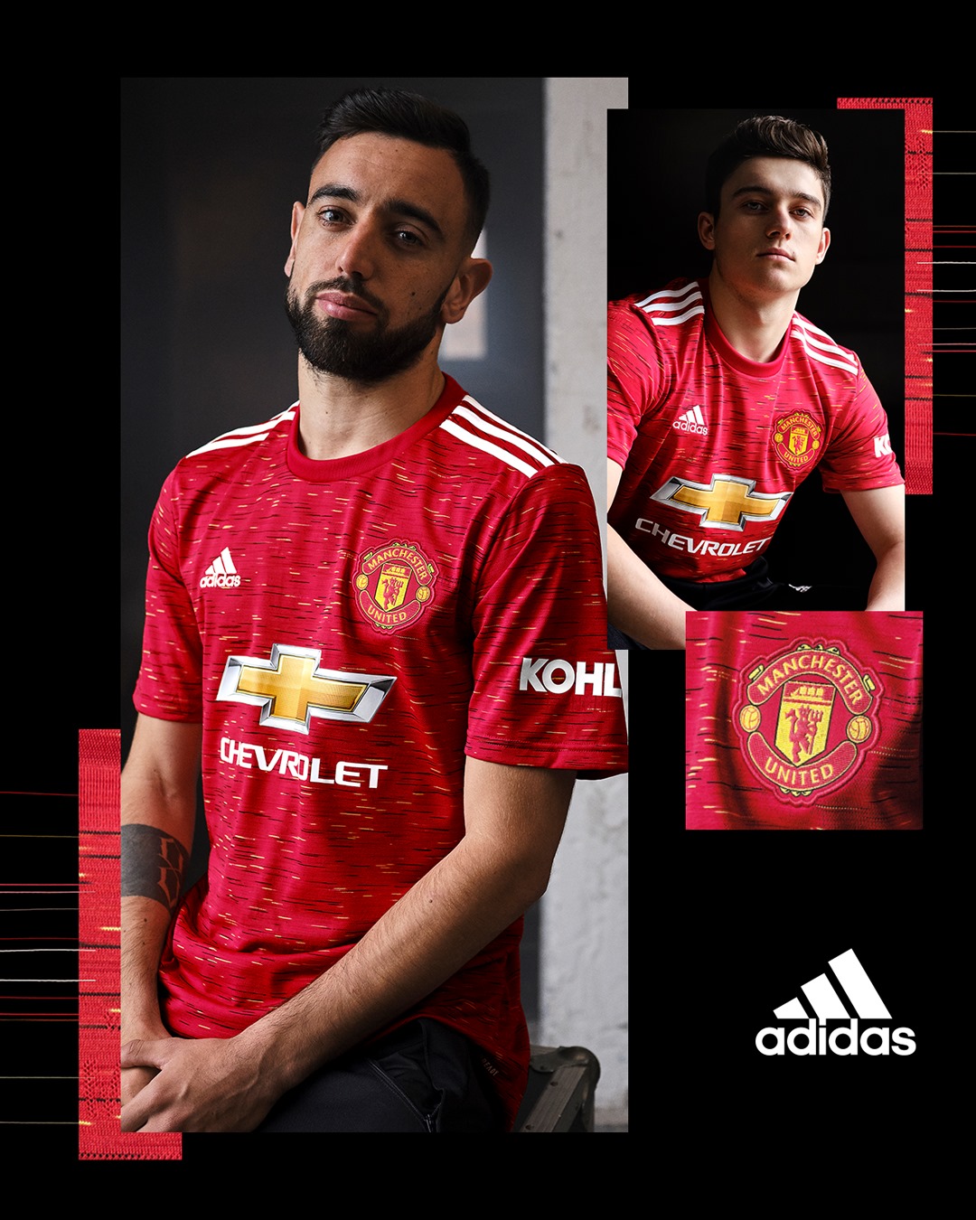 曼联与阿迪达斯推出2020-2021赛季球衣