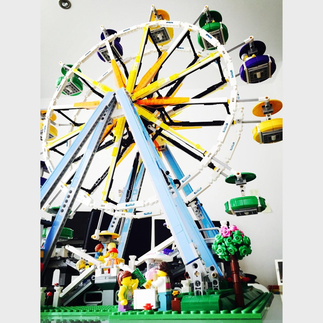 乐高巨型跳楼机,乐高跳楼机机器人