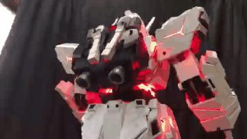 独角兽高达自动变形自制,大神自制自动变形独角兽