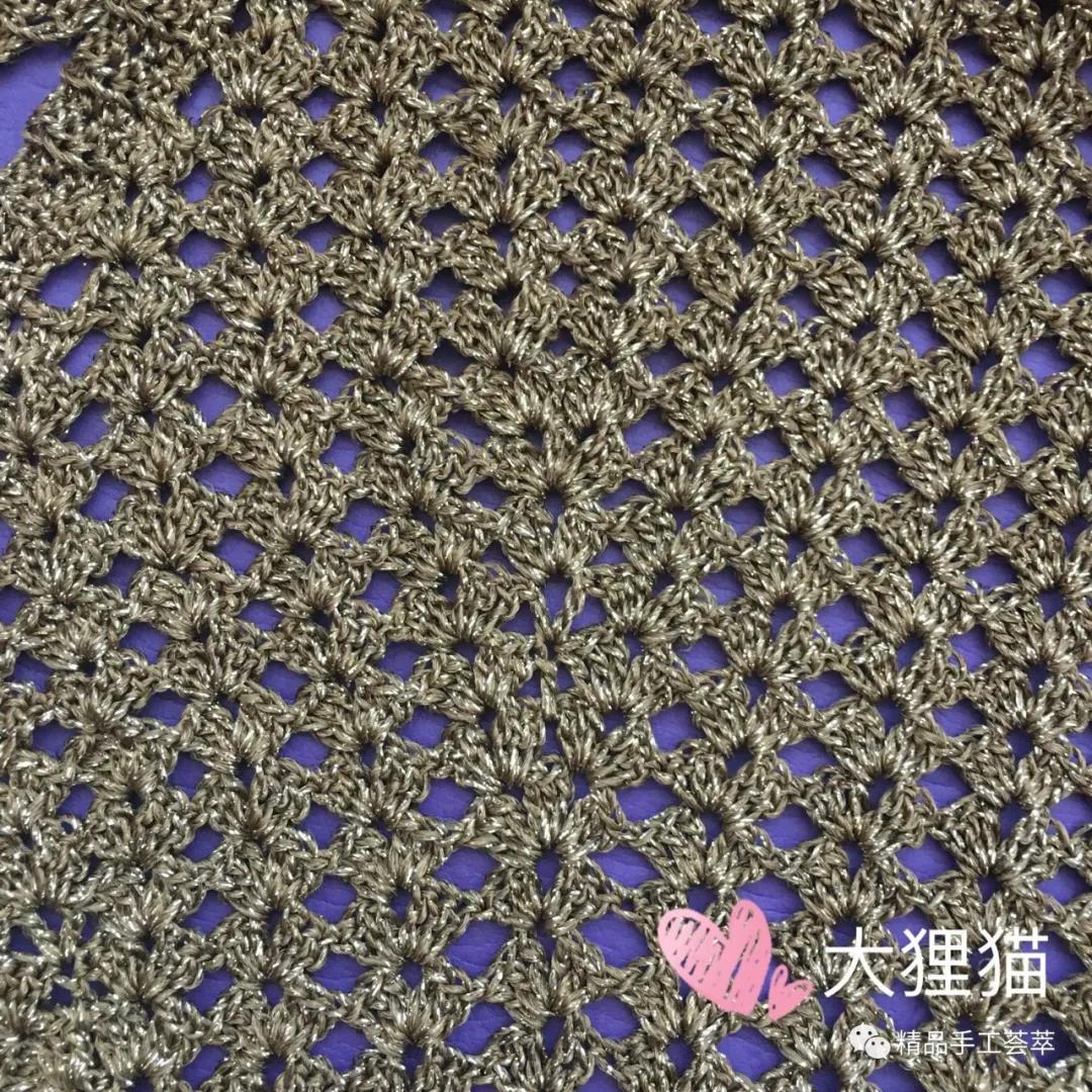 凤尾花半身长裙子的钩针教程,鱼尾裙的钩法教程