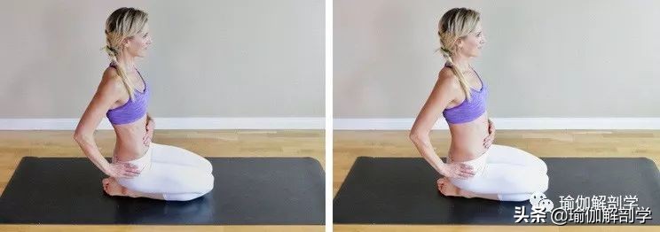 不伤腰瑜伽初级教程在家练,侧腰部练习的瑜伽初学者