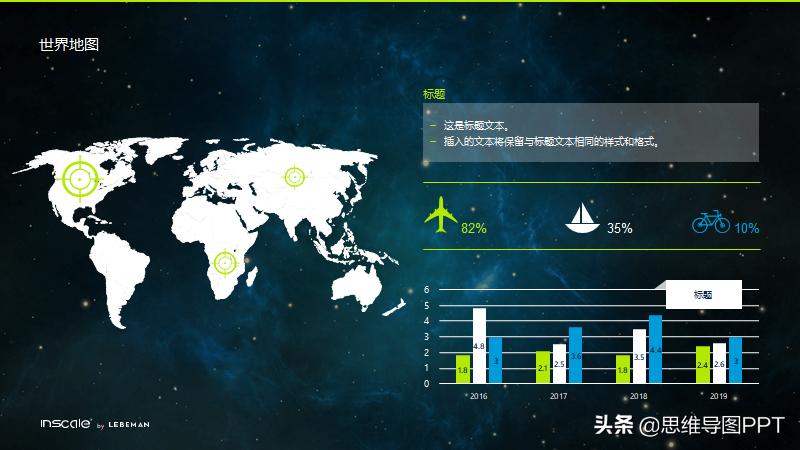 黄绿色ppt模板简约过渡页,以黄蓝绿为基础色调的ppt模板