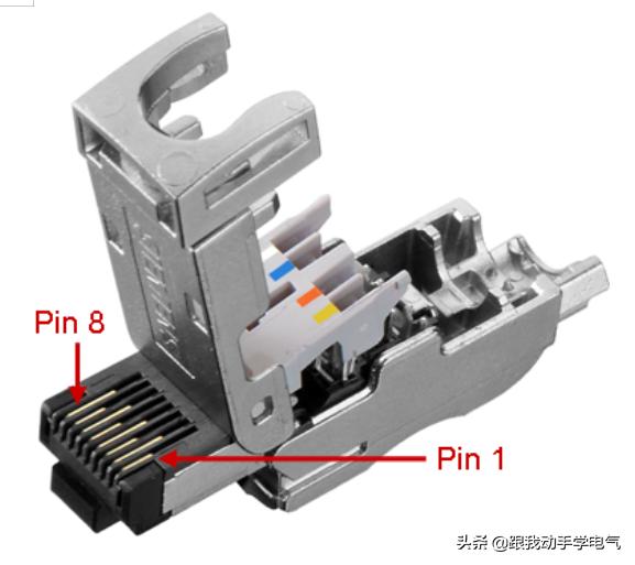 西门子工业以太网用普通网线接法,西门子工业以太网接头